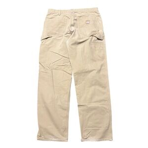 Carhartt B159GKH Mens 36x34 Loose Fit Carpenter Pants Khaki Washed Canvas 2005